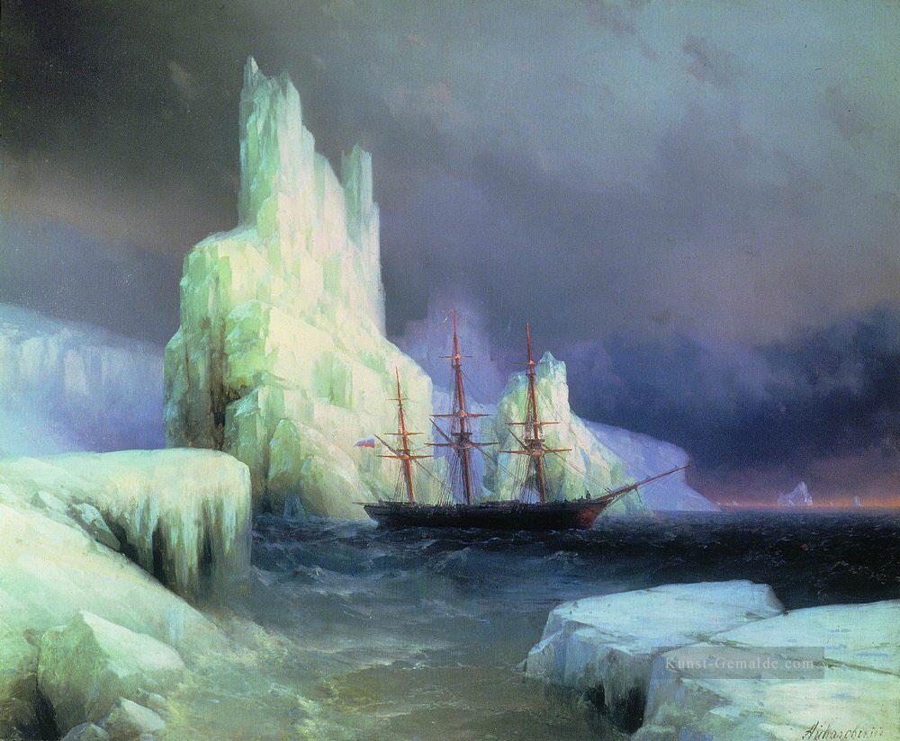 Eisberge im Atlantik 1870 Verspielt Ivan Aiwasowski makedonisch Ölgemälde
